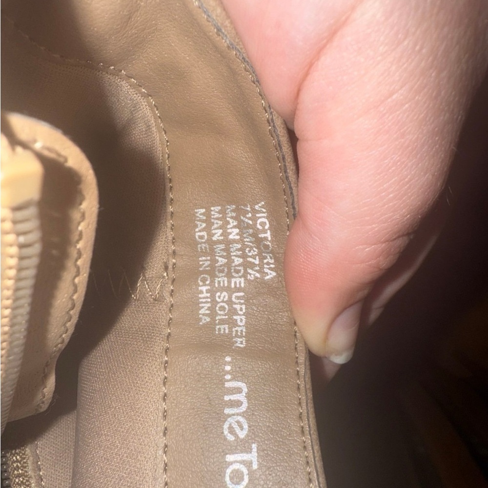 Me Too Tan Ankle Booties